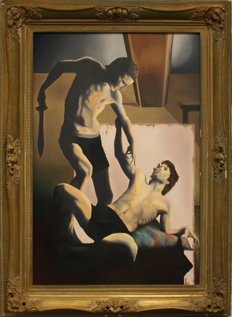 770x1050 Saatchi Art Abraham And Isaac Painting By Michael Mcivor - Abraham And Isaac Painting