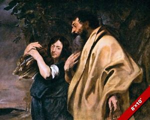 300x240 Abraham Amp Isaac Sacrifice Old Testament Bible Painting Art Real - Abraham And Isaac Painting