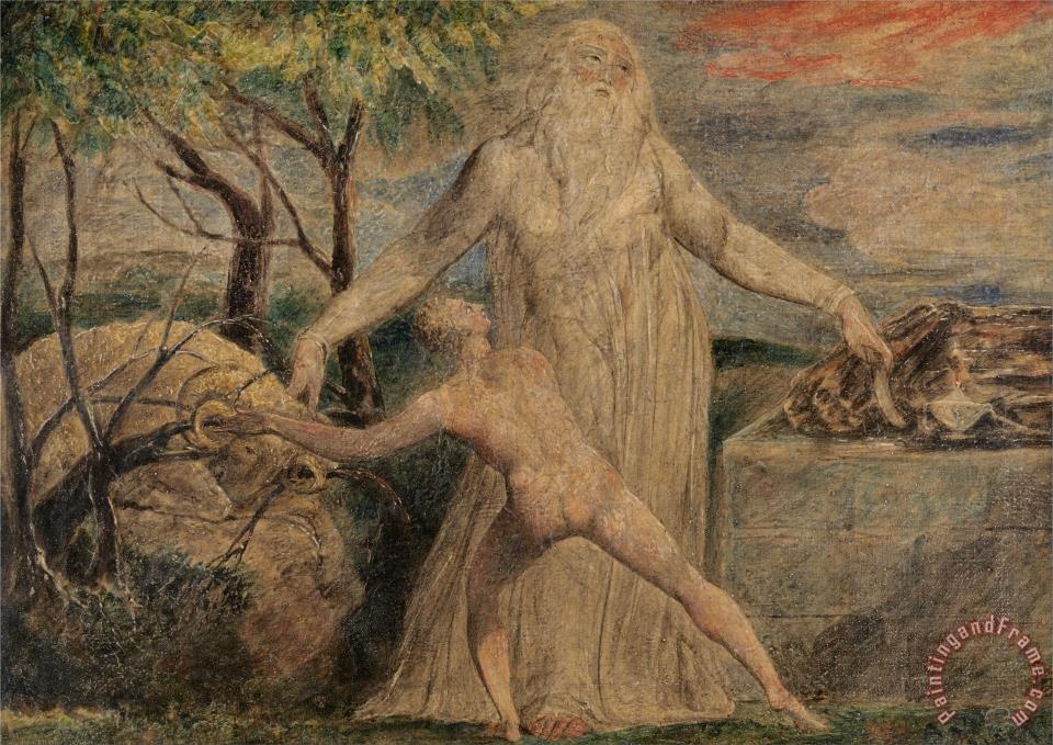 960x679 William Blake Abraham And Isaac Painting - Abraham And Isaac Painting