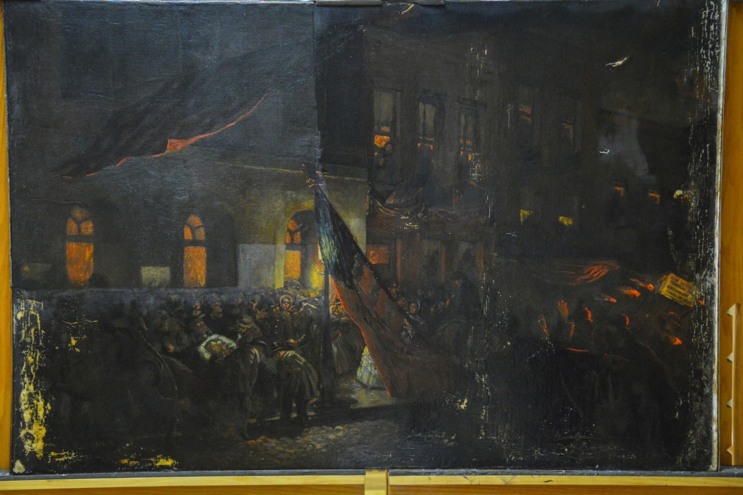 1484x988 Lincoln Assassination Emerges In Painting From 150 Years Of Grime - Abraham Lincoln Assassination Painting