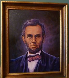 266x300 Best Abraham Lincoln Portrait 20x24 Original Ed Breeding Oil - Abraham Lincoln Oil Painting