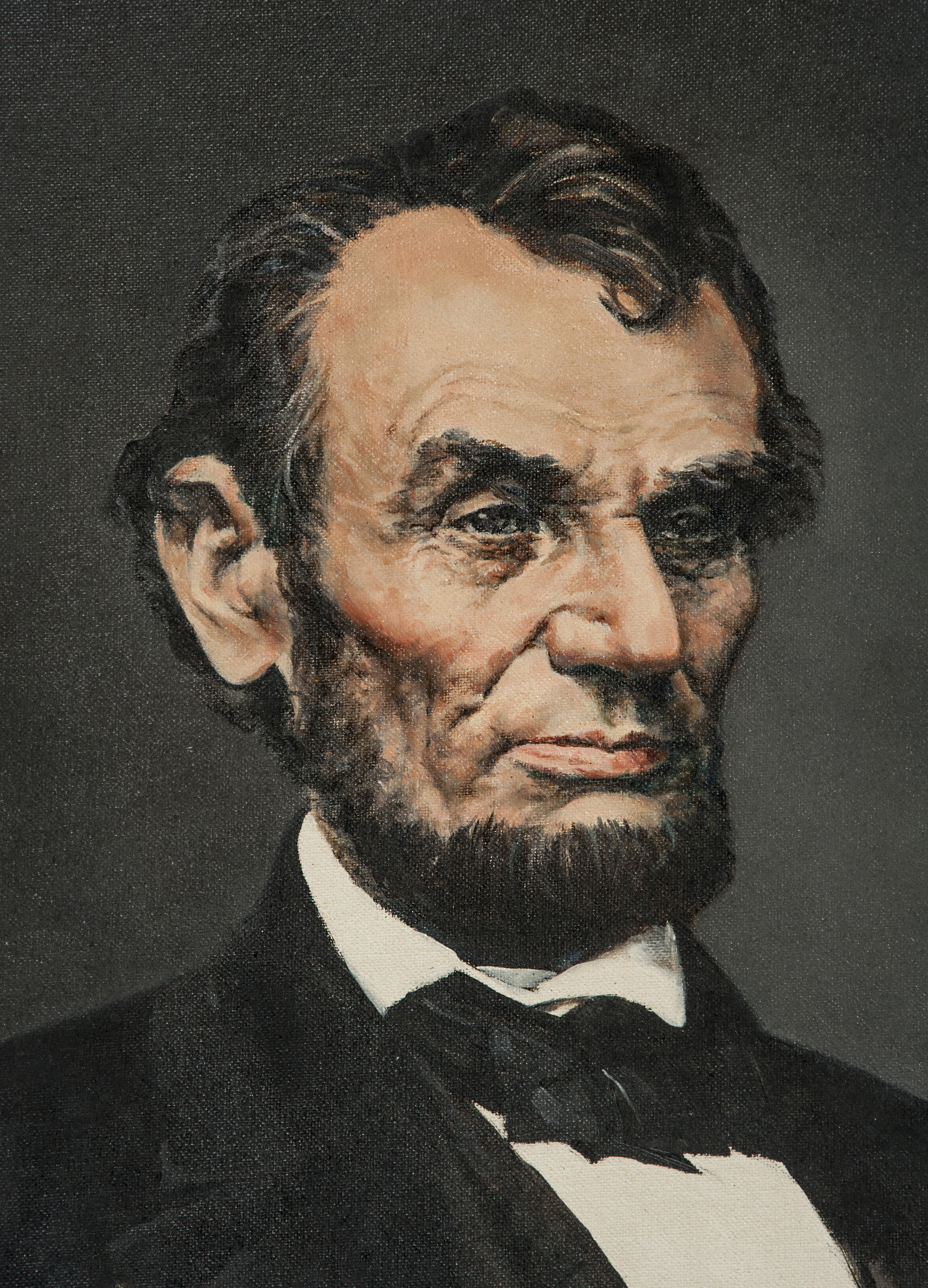 2664x3697 Lot Detail - Abraham Lincoln Oil Painting