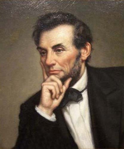 416x500 Portrait Oil Painting On Canvas Abraham Lincoln 24x36 21kd2g6a - Abraham Lincoln Oil Painting