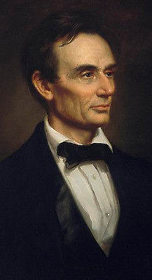 217x400 Abraham Lincoln Hand Painted Figure Oil Painting On Canvas Home - Abraham Lincoln Oil Painting