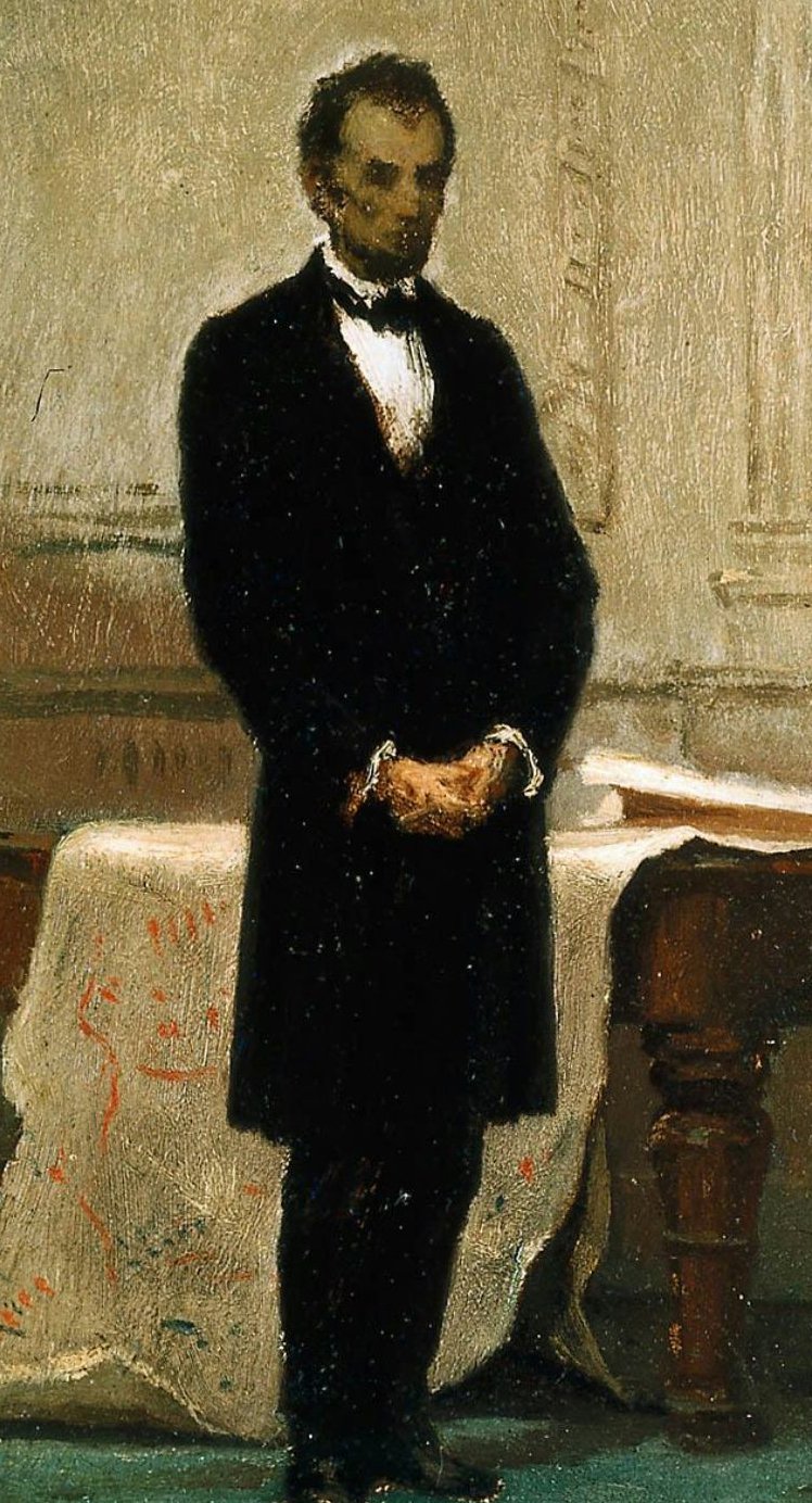 748x1384 Abraham Lincoln 1865 Painting William Morris Hunt Oil Paintings - Abraham Lincoln Oil Painting