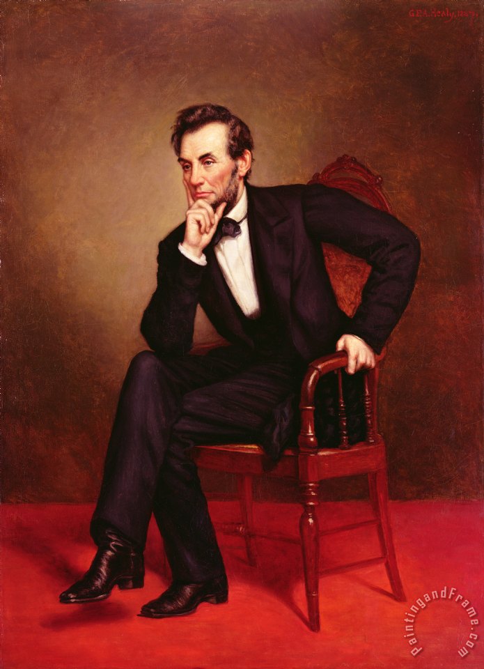 695x960 George Peter Alexander Healy Portrait Of Abraham Lincoln Painting - Abraham Lincoln Painting