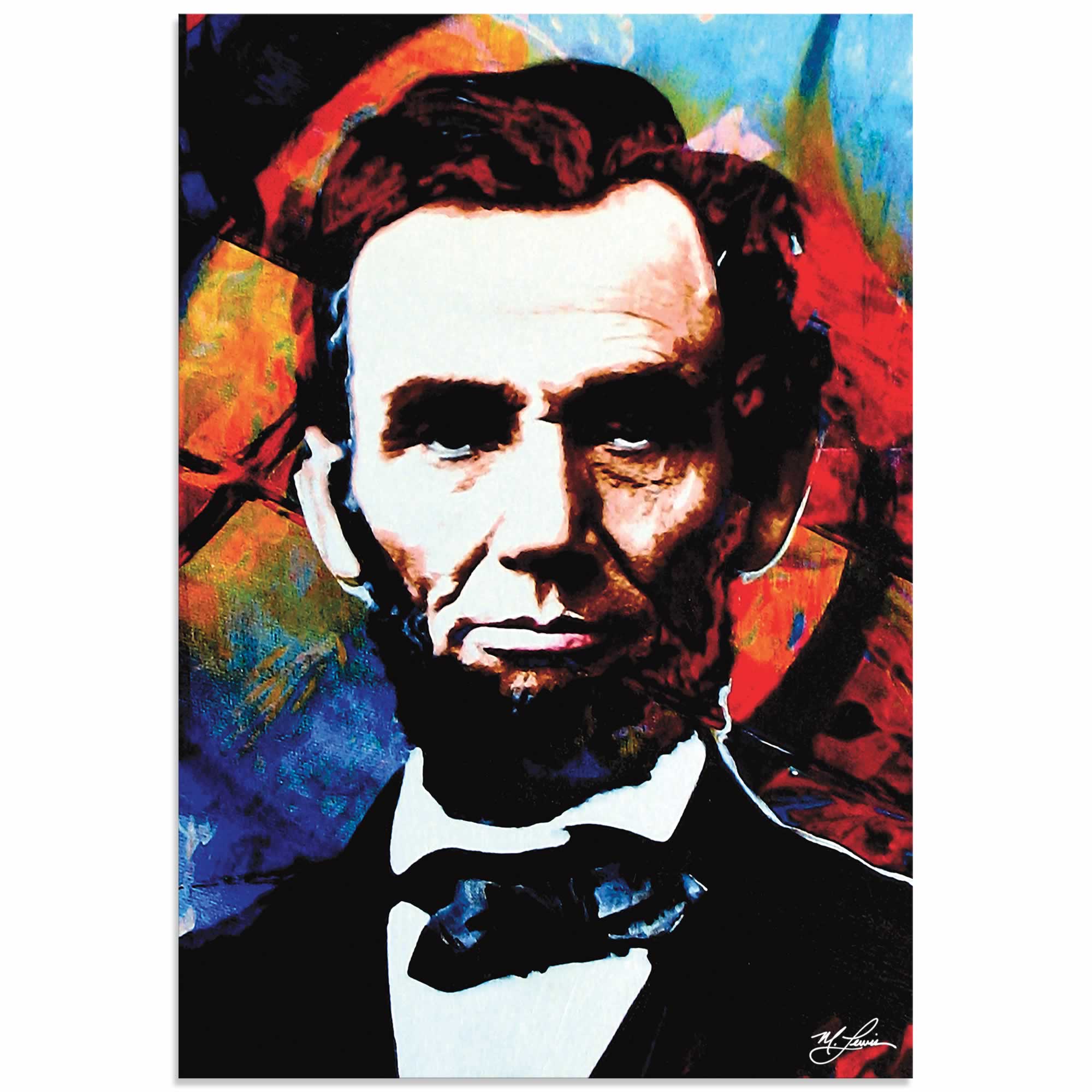 2000x2000 Metal Art Studio - Abraham Lincoln Painting