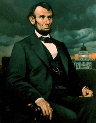 311x400 Oil Painting Of Abraham Lincoln By Artist And Sculptor Richard R - Abraham Lincoln Painting