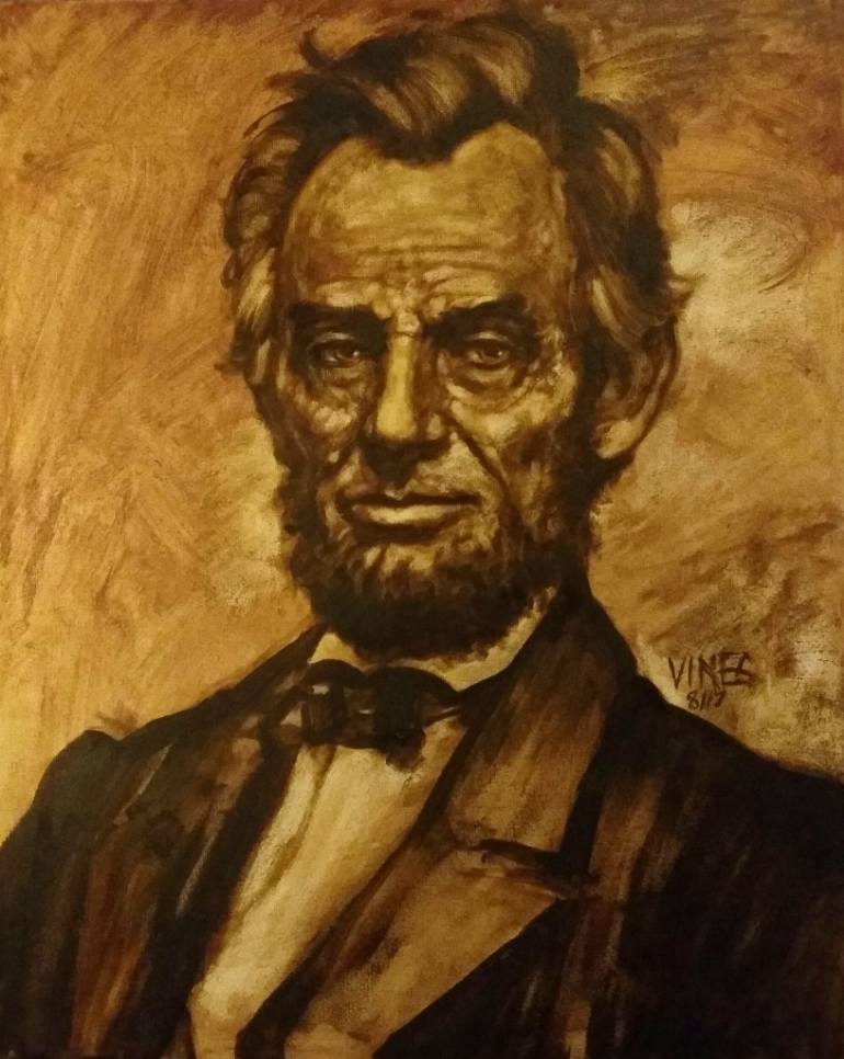 770x966 Saatchi Art Abraham Lincoln Painting By Brian Vines - Abraham Lincoln Painting