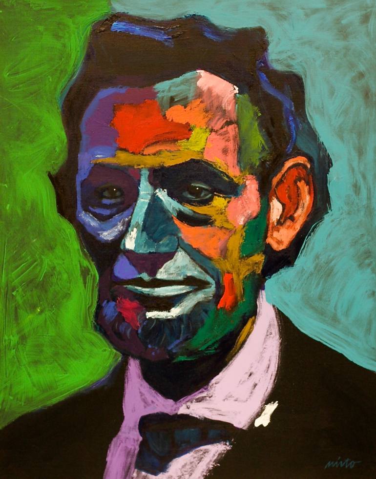 770x981 Saatchi Art Abraham Lincoln Painting By John Nieto - Abraham Lincoln Painting