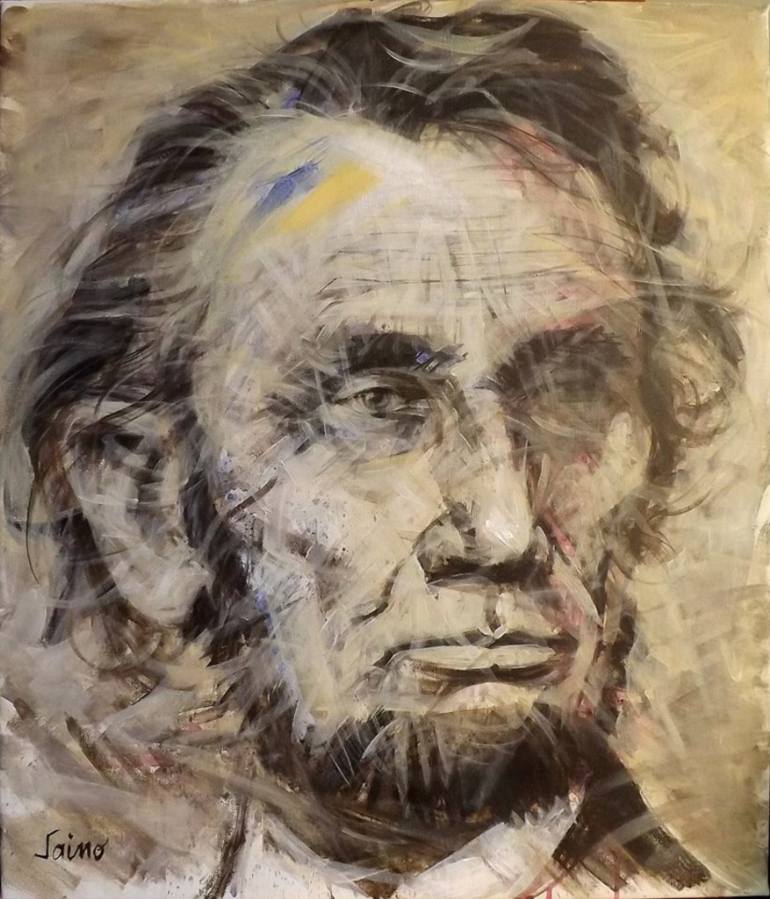 770x899 Saatchi Art Abraham Lincoln Painting By Saimir Mullalli - Abraham Lincoln Painting