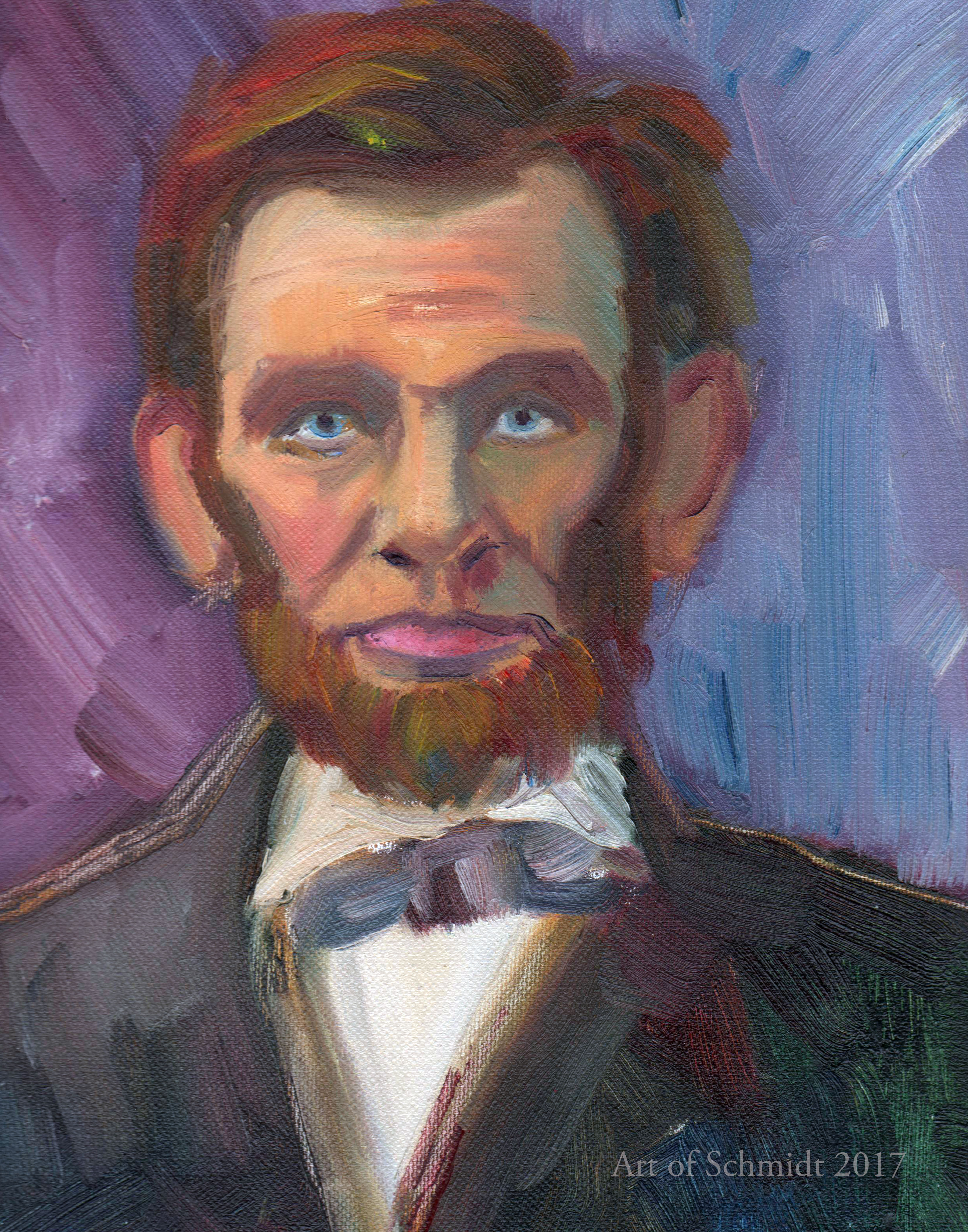 3300x4200 Abraham Lincoln Paintings (For Sale) Art Of Schmidt - Abraham Lincoln Portrait Painting