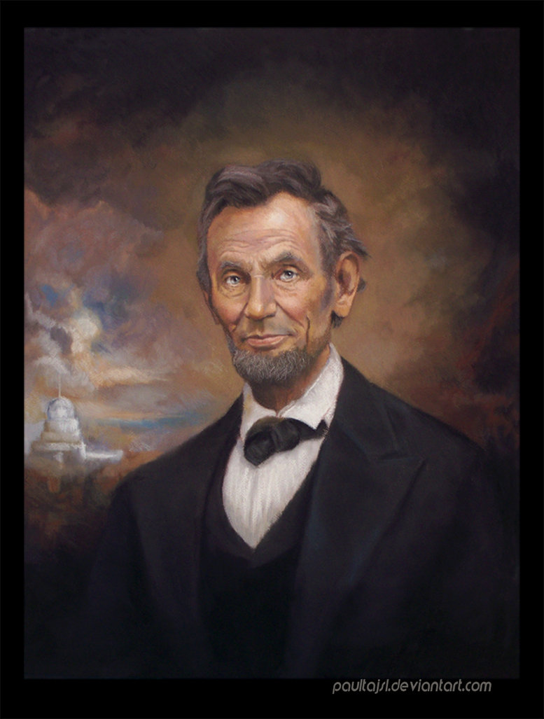 777x1027 Abraham Lincoln By Paultajsl - Abraham Lincoln Portrait Painting