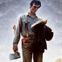 210x210 The Wounded Warrior Lincoln The Railsplitter - Abraham Lincoln Praying Painting