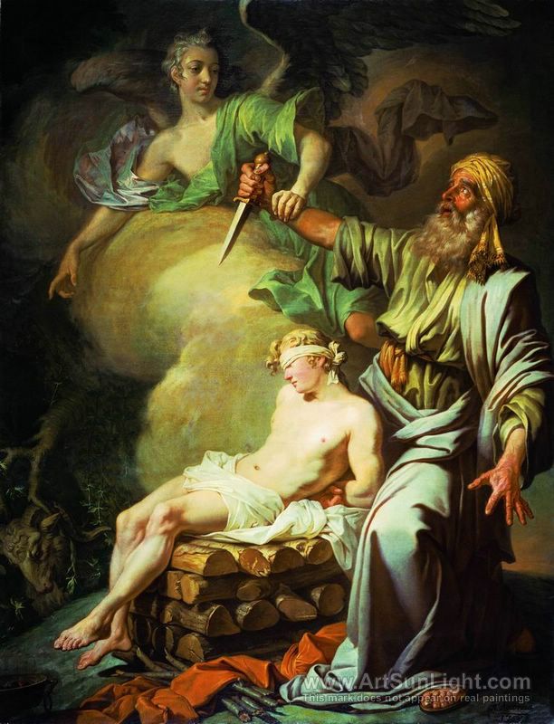 612x800 Abraham Sacrifice His Son Isaac - Abraham Painting