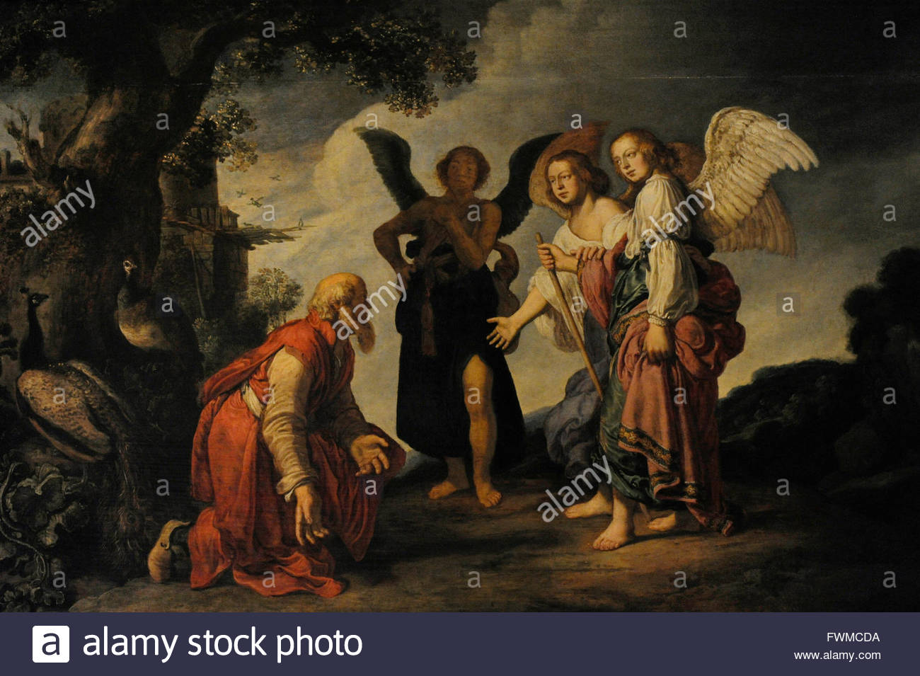 1300x955 Pieter Lastman (1583 1633). Dutch Painter. Abraham And The Three - Abraham Painting