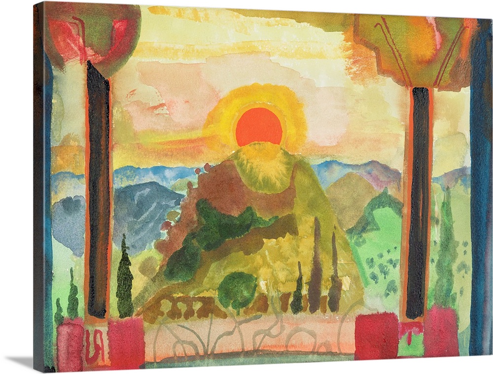 1000x759 Sundown Over Abruzzi, C.1980 89 Wall Art, Canvas Prints, Framed - Abruzzi Painting