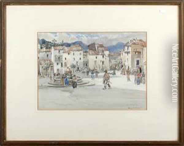 600x476 Anticoli, Abruzzi, Italy Oil Painting Reproduction By Harry Morley - Abruzzi Painting