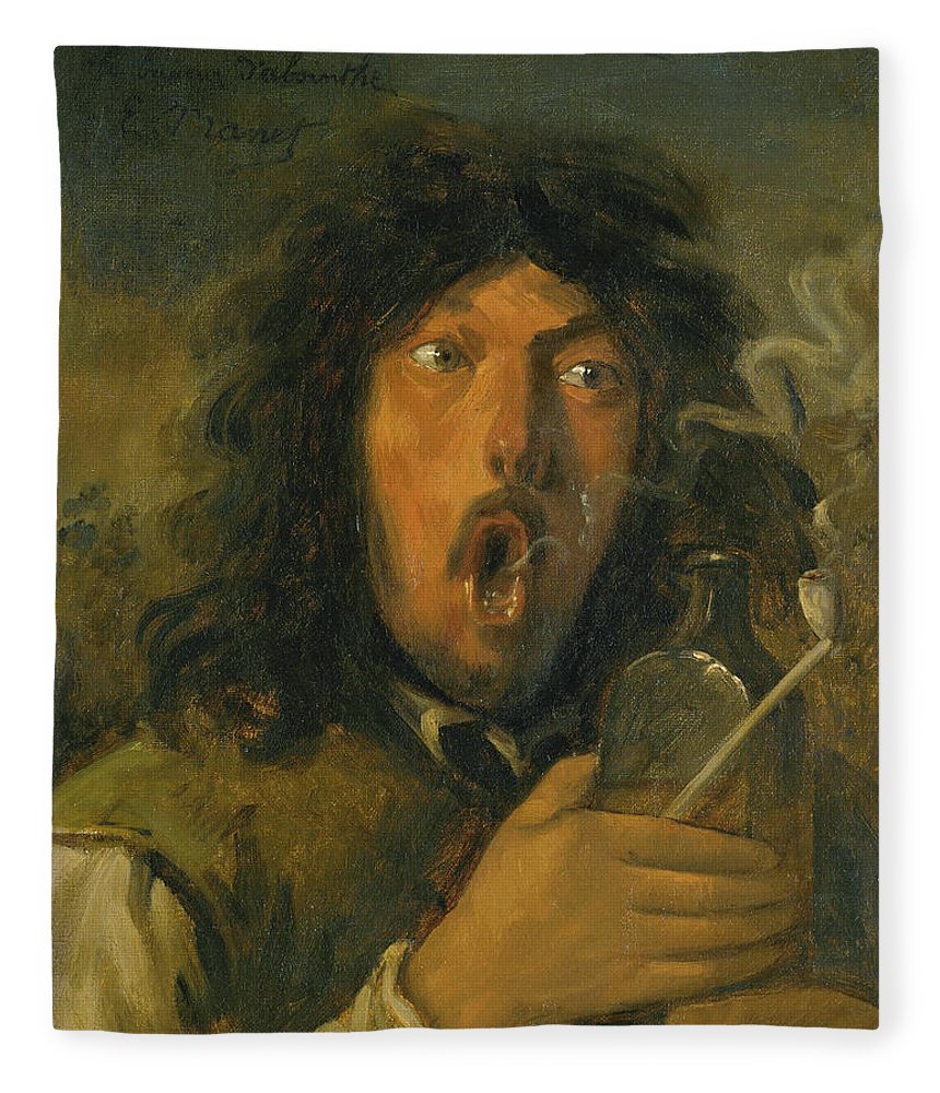 860x1000 The Absinthe Drinker Fleece Blanket For Sale By Edouard Manet - Absinthe Drinker Painting