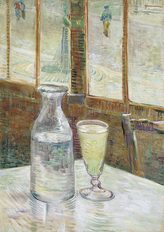 635x900 Cafe Table With Absinthe Painting By Vincent Van Gogh - Absinthe Painting