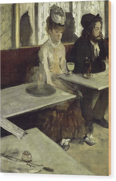 397x618 In A Cafe Or The Absinthe Painting By Edgar Degas - Absinthe Painting