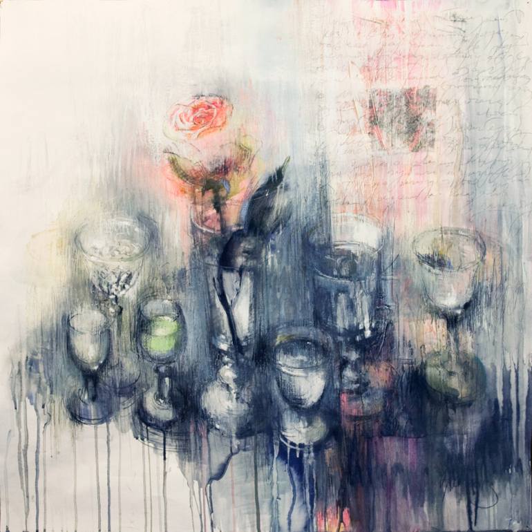 770x770 Saatchi Art The Glass Of Absinthe Painting By Olga Osnach - Absinthe Painting
