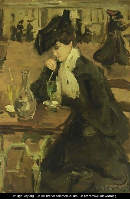 432x660 Sippin' Absinthe Through A Straw In 1904 - Absinthe Painting