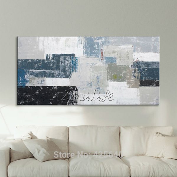 600x600 Nordic Style Painting On Canvas Modern Abstract Acrylic Painting - Abstract Acrylic Painting