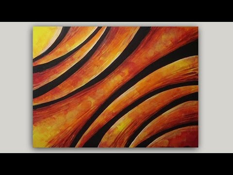 480x360 Abstract Arches Step By Step Acrylic Painting On Canvas Tutorial - Abstract Acrylic Painting On Canvas