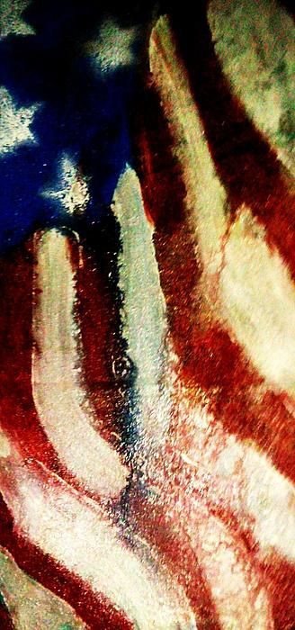 328x700 Abstract Flag Family Signs And Wall Art Flags - Abstract American Flag Painting