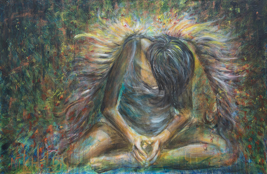 900x588 Abstract Angel Paintings Fine Art America - Abstract Angel Painting