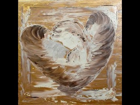 480x360 Abstract Angel Paintings. Using Palette Knife. Art With Acrylic - Abstract Angel Painting