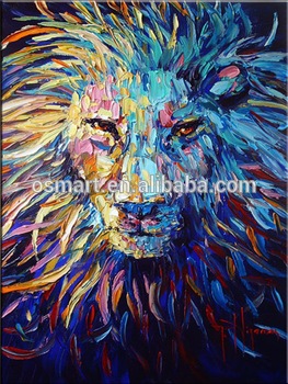 263x350 Colorful Animal Oil Painting On Canvas Abstract Animal Oil - Abstract Animal Painting