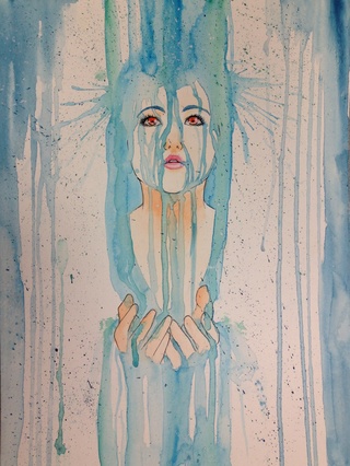 320x426 Liked Drawings By Specklespots - Abstract Anime Painting