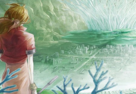 450x311 Anime - Abstract Anime Painting