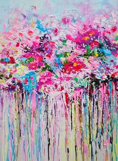 236x322 Original Abstract Art Abstract Acrylic Painting Pastel Shades - Abstract Art Acrylic Painting