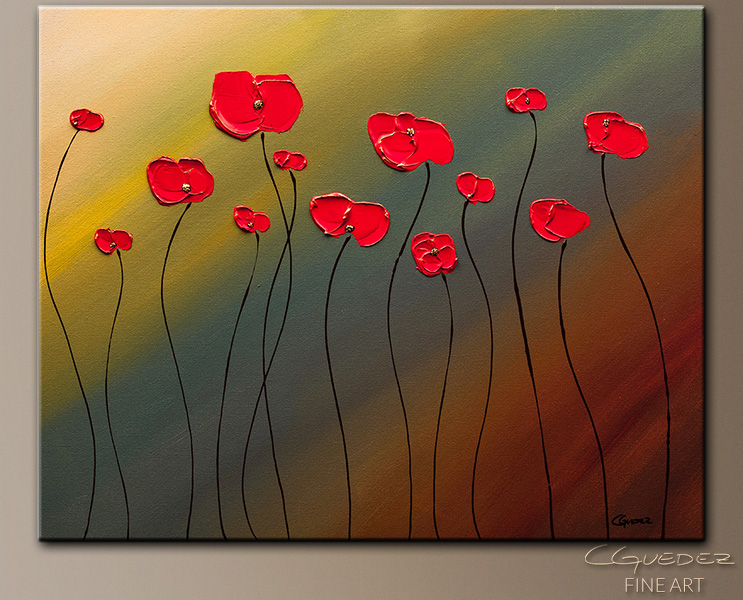 743x600 Contemporary Art Flowers Paintings Floral Canvas Abstract Painting - Abstract Art Flowers Painting