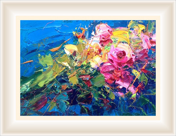 585x453 Abstract Flower Paintings Download Free Amp Premium Templates - Abstract Art Flowers Painting