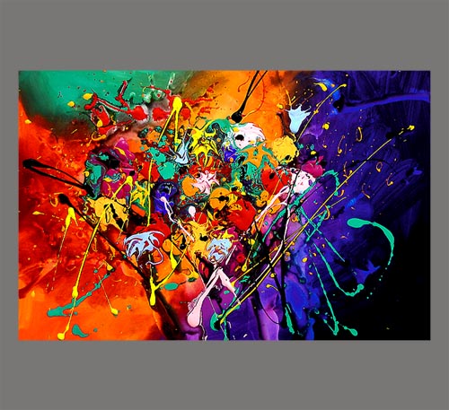 500x457 Painting - Abstract Art Flowers Painting