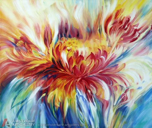 500x422 The 248 Best Hope's Art Images On Canvases, Paint - Abstract Art Flowers Painting