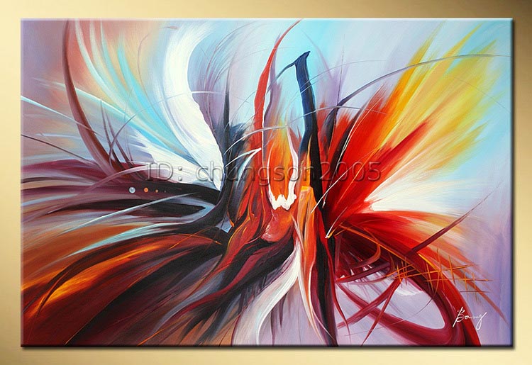 750x515 Framed!! Abstract Art Canvas Oil Painting Free Shipping For Sale - Abstract Art Painting