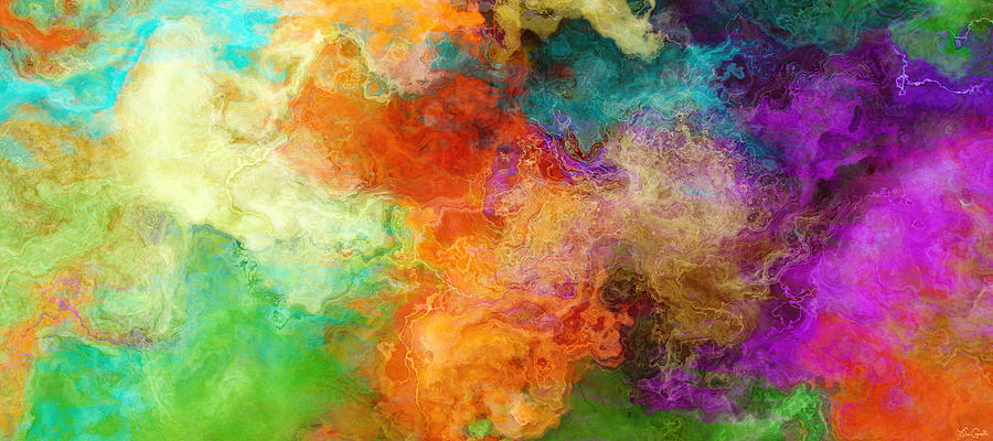 900x400 Mother Earth - Abstract Art Painting