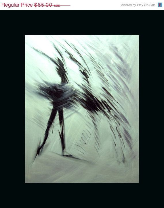 570x724 Abstract Ballet - Abstract Ballerina Painting