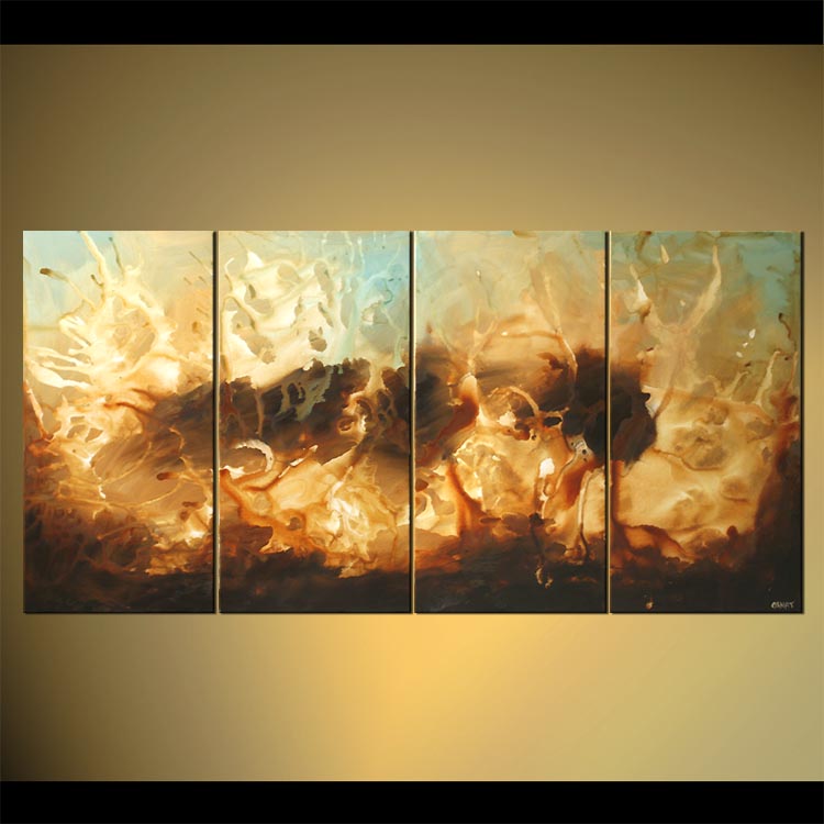 750x750 Painting - Abstract Beach Painting