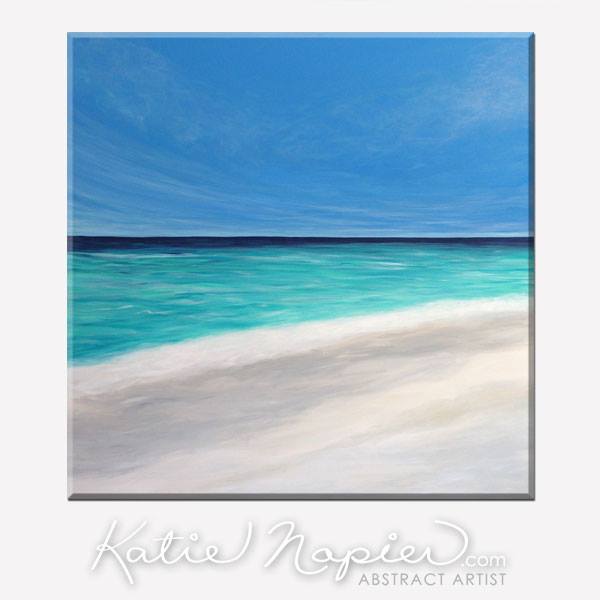600x600 Sold - Abstract Beach Painting