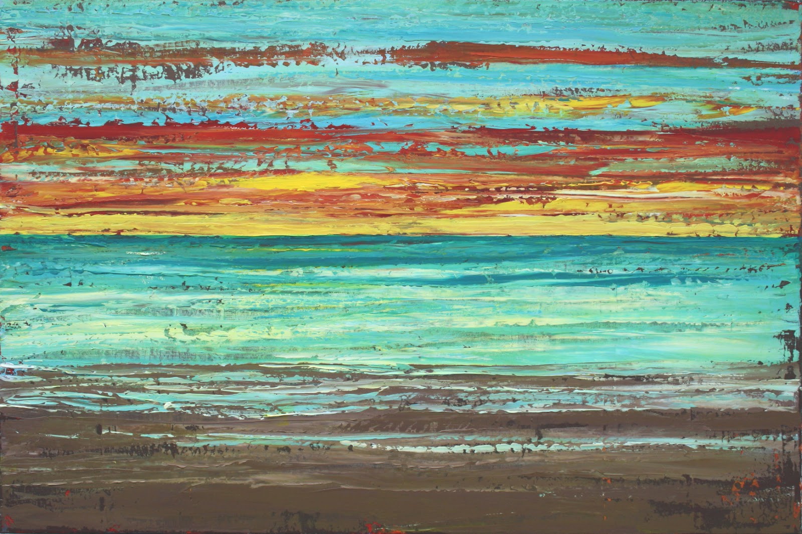 1600x1066 Sage Mountain Studio Abstract Beach Painting - Abstract Beach Painting