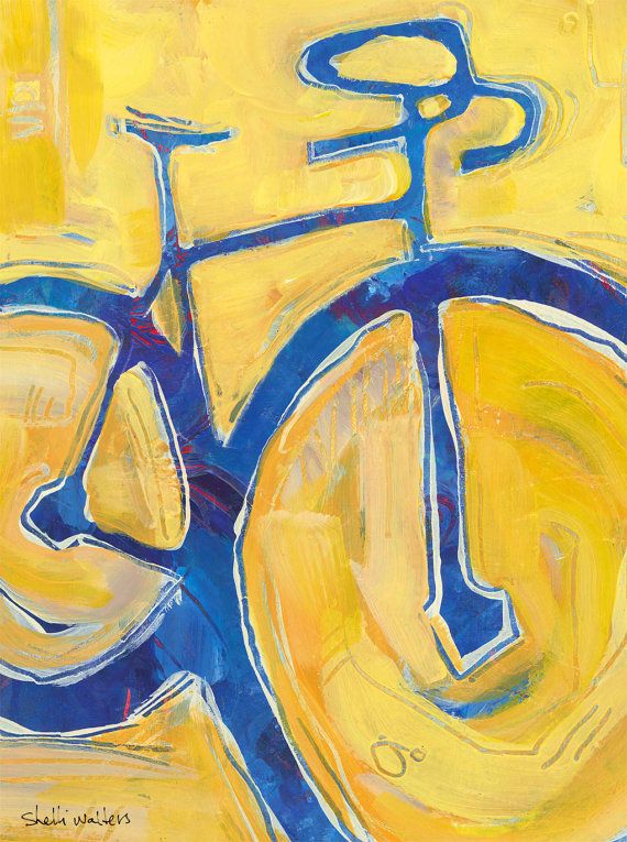 Abstract Bicycle Painting