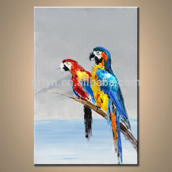600x600 Popular Modern Bird Painting Abstract By Handmade For Decor - Abstract Bird Painting