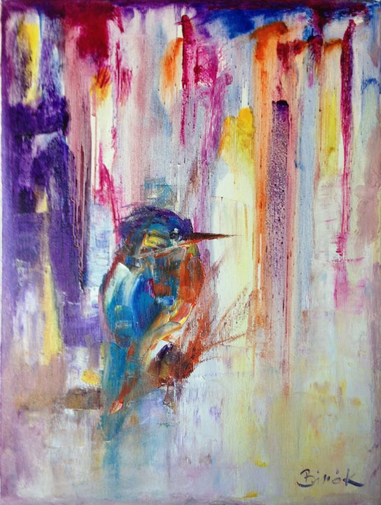 Abstract Bird Painting at PaintingValley.com | Explore collection of ...