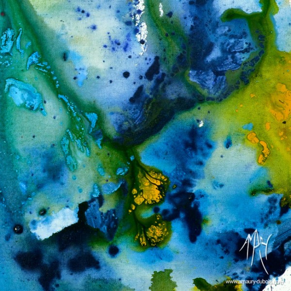 600x600 Blue Abstract Painting Blue Spirit Contemporary Art - Abstract Blue Oil Painting